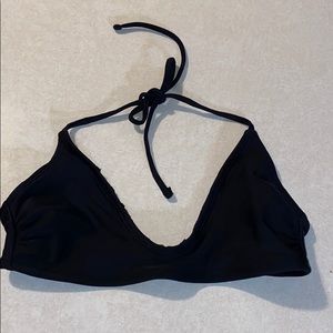 black swimsuit top
